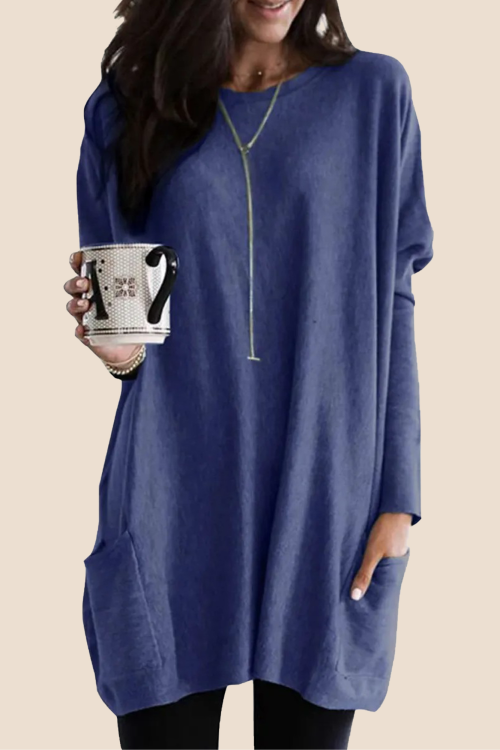 Women's Lightweight Long Sleeve Tunic Top